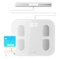 PHICOMM S7 Smart Body Fat Weight Scale LED Display with Fitness & Body Composition Monitor, 22 Indicators Weight for More Than 23 Fitness Indicators, Include Body Tape Measure kg Eight-Electrode Body Fat Scale,(Pearl White). |. 