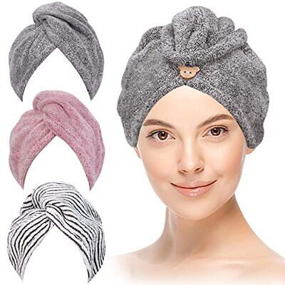 New Stylish Turbie Twist Cotton Super Absorbent Hair Towel Wrap