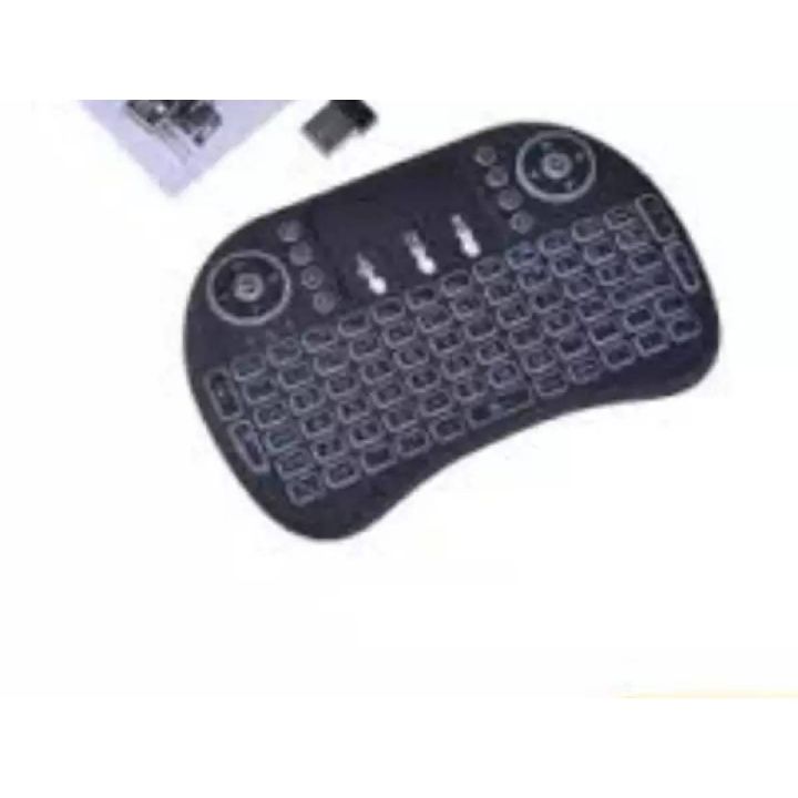 MINI TOUCH PAD RF 500 WIRELESS WITH 3 COLOUR BACKLIGHT KEYBOARD MOUSE, Key Board, Mouse