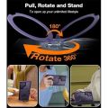 Torras UPRO Ostand Spin Series Magsafe Compatible Phone Case for Samsung Galaxy S24 Ultra – Dark Purple. 
