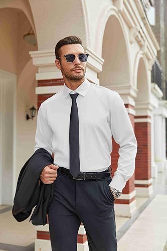 Mens%20Stretch%20Dress%20Shirts%20Long%20Sleeve%20Button%20Down%20Shirt%20Regular%20Fit%20Formal%20Business%20Shirts%20-%20Image%203