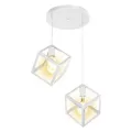 3in1 Base Square Cube Hanging Lamp / 2in1 Base Square Cube Hanging Lamp, Ceiling Lamp, Pendant Lamp, For Home, Office, TV Lounge, Bed Room, Led Light, Led Bulb, Filament Bulb. 