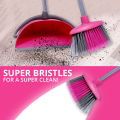 WBM Broom Brush, Ergonomic Design Suitable for Multipurpose Cleaning Broom Brush With Dustpan Set. 