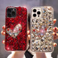 Applicable to Samsung S10plus Love note20 Temperament A9 Trendy ins Wind S21ultra Full Diamond Phone Case. 