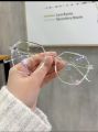 Transparent Lightweight Geometric Shape Glasses For Men/Women /Boys/Girls With Protective Box. 