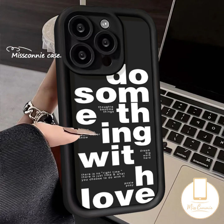 For Samsung A14 A05 A05s A04s A13 A24 A23 A12 A10s A32 A02s A34 A03 A50 A11 A52s A50s A02s A51 A30 A20 A52 Interest Full Screen English Letters Graffiti Soft Couple Brand Case