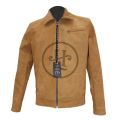 Classic Suede Trucker Jacket For Men. 