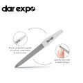 Nail file with plastic handle, crystel coated 5 inches, Fingernail File for Natural Nails, Expertly Shapes Nails, Dar Expo. 