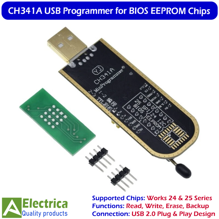 CH341A%20USB%20Programmer%20for%2024%2025%20Series%20EEPROM%20Flash%20BIOS%20Chip%20Reader%20Writer%20with%20SOP8%20Clip%20Support%20Windows%20Linux%20by%20Electrica%20-%20Image%202