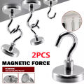 RHS Online 2PCS Strong Magnetic Hooks Heavy Duty Magnet Holder Wall Hanging Hanger Home Storage Organization. 