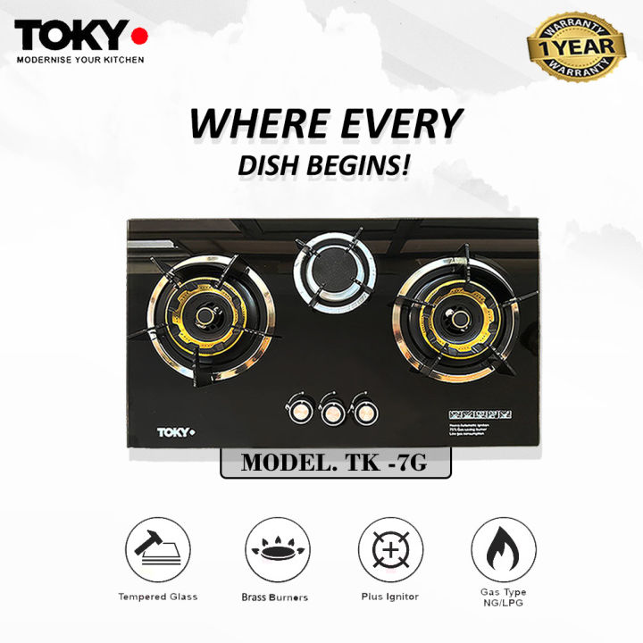 TOKYO%20Hob%20(Model%20TK-7G)%20-%20Brass%20Burner%20-%20Tempered%20Glass%20-%20Auto%20Ignition%20Stove%20-%20Gas%20Type%20NG%20OR%20LPG%20-%201%20Year%20Brand%20Warranty%20-%20Image%202