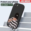 JIUMOO For iPhone Se 2020 Case Fashion Cool Tide Boy Men Thin New Design Leather Soft Back Cover Camera Protection Cases Shockproof Casing. 