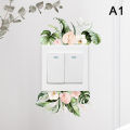 Decor Wall Paper Long Lasting Wall Mural Colorfast Plant Flower Switch Wall Decorative Sticker Self-adhesive Decal. 