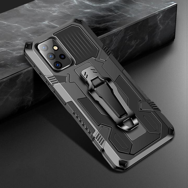 Shockproof Phone Case For Samsung Galaxy A72 5G Rugged Armor Aluminum Magnetic Stand Metal Anti-fall Cover