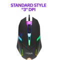 M179 Wired Gaming Mouse with RGB Lighting, 3 DPI 800 /1000/ 1200 Adjustable, for Laptop/Notebook HP Devices. 