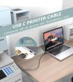 AviBrex (sweguard) USB C Printer Cable 10ft 2 in 1 USB C & A to USB-B MIDI Cable Nylon Braided High-Speed Printer Cord for MacBook Pro/Air,Digital Piano MIDI Controller,HP Canon Dell Epson Brother Samsung Printers-Black. 