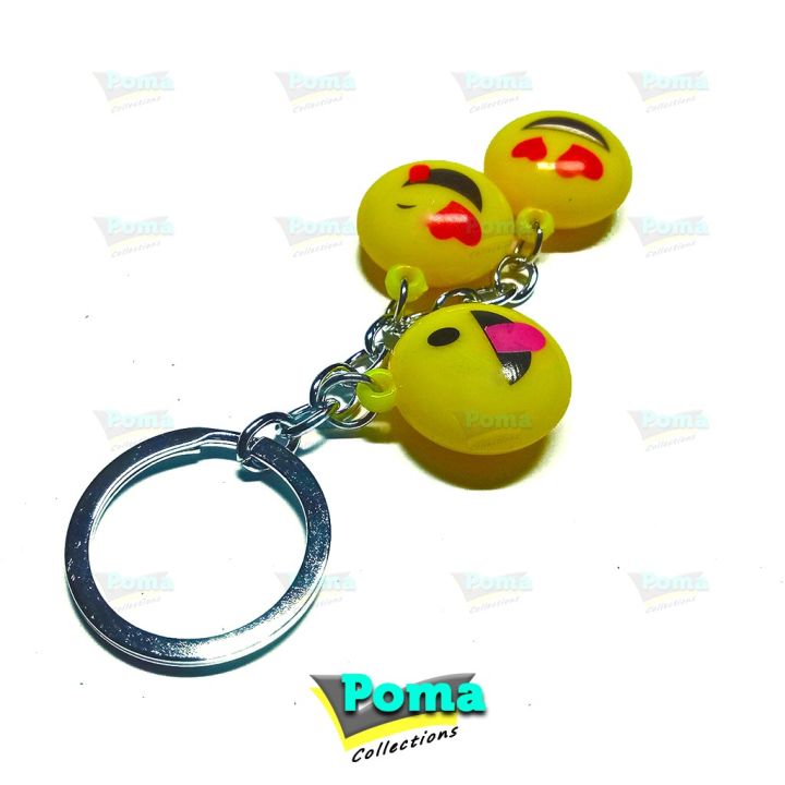 Emoji%20Face%20Keychain%20Key%20Holder%20Key%20Rings%20For%20Girls%20School%20Bags,%20Bikes%20&%20Cars%203%20Emoji%20Faces%20in%20One%20Key%20Chain%20-%20Image%205