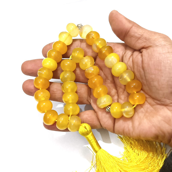 Yellow%20Color%20Aqeeq%20Stone%20Tasbeeh%2033%20Beads%20%20(Size%208MM%2010MM%2012MM%2014MM)%20-%20Fancy%20Men%20and%20women%20Choice%20Color%20Tasbih%20(Agates)%20muslim%20Agate%20zikr%20prayer%20Tasbeeh%20-%20handmade%20Rosary%2012mm%20tasbi%20counter%20Stress%20Relaxation%20-%20Image%2010
