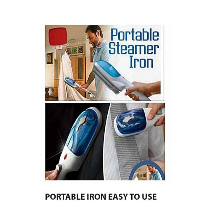 Steam Iron Brush - Blue & White