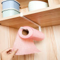 Iron Roll Paper Holder Towel Rack Kitchen Tissue Holder Hanging Bathroom Toilet Kitchen Cabinet Door Hook Shelves Organizer. 