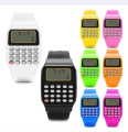 Student Calculator Digital Watch - Sports Watch For Kids - Silicone Date Lcd Electronic Multi-Purpose Wrist Watch. 