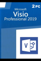 Microsoft Visio Professional 2019 – Retail Key for 2 PCs. 
