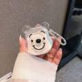 airpods protective sleeve bear apple bluetooth wireless earphone sleeve cartoon cute silicone box shell suitable. 