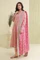 Zellbury Unstitched 3 Piece Lawn Shirt Shalwar Dupatta - 0878 Suit For Women - Cambric Bottom Lawn Dupatta - Essential Unstitched Collection - Unstitched Fabric For Women - Summer - Aug Arrivals. 