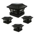 NCANRUI Solar Post Cap Lights Outdoor Post Solar Lights LED Bulb Fence Post Lights for 4X4 Inch Wooden Posts Warm White. 