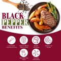 Himalayan Chef Black Pepper Medium Grinder. 
