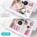 Acrylic Clear Drawer Organizer Tray -Multi-size Multi purpose Large Trays Transparent Vanity Anti - Slip Dividers Jewelry Makeup Stationery Tableware Storage Case Home Groceries Organizing Gadgets. 