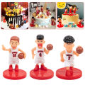 5Pcs/Set Slamdunk Figures Ornaments Cake Topper Birthday Party Decoration Basketball Players Ornaments with Base Cake Decor. 