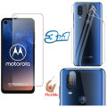 Motorola One Vision Unbreakable Gorilla Matte Flexible Nano Glass Premium High Quality Screen Protector + Back Protector Transparent Hydrogel Soft Film jell Protection + Back Rear Camera Protector 9H Gorilla Flexible Protection For Motorola One Vision. 