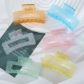Matte Pastel Transparent Hair Claw Clip for Girls - 3.5 Inches in size. 