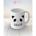 Malik name panda mug. 