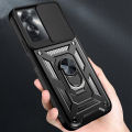Phone case For OPPO Reno 11F Back cover Hard Armor Shockproof Camera Protection Bracket Navigation Holder Ring cover for For OPPO Reno11 F 5G Cover cases. 