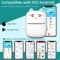 Mini Printer Portable Pocket Thermal Portable Printer Bluetooth Wireless Smart for Photo Picture Office Receipt Label Note QR Code Inkless Printing with iOS Android App. 