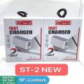 Smart phone 2 Ports Charger 40% Fast Charging Speed - Charger Smart Phone Charger Mobile Charger. 