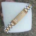 Silver Gold Bracelet, Silver Bracelet, Mens Gold Chain Bracelet, Jewelry For Mens, silver Gold Bracelets For Men And Women.. 