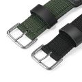 Nylon Watch Strap for Casio AE-1200 1300 AE-1000W F91W F84 AEQ-110W SGW-300H 400H 500H Men's Canvas Raised Mouth Watchband 18mm. 
