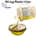 Oil Jug Plastic (1 Liter) Plastic Oil Jug High quality beautiful design, Cooking Essentials. 