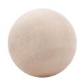 Wooden Balls Without Bore Dia. 50mm/60mm/70mm/80mm Exercise Wooden Ball Durable DIY Painted Exercise Wooden Ball. 