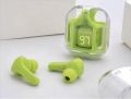 Air31 Wireless Headphones LED Power Digital Display Stereo Sound Bluetooth-compatible V5.3 Transparent Earphones for Sports Working. 