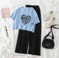 Summer Soft & Comfy Top T-Shirt With Flapper Trouser Combo for Girls & Women. 