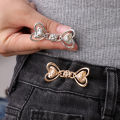 Fashion Skirt Pants Tighten Waist Brooches Jeans Heart Adjustable Waist Clip Buckle No Sewing Required Jeans Button Clothing Accessories. 