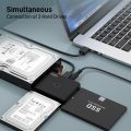 FIDECO SATA/IDE to USB 3.0 Adapter, Hard Drive Adapter Cable Converter for Universal 2.5/3.5 Inch SATA and IDE HDD, 2.5 Inch SSD, 5.25-Inch DVD-ROM/CD-ROM/CD-RW/DVD-RW/DVD+RW. 