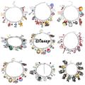 Disney Marvel Movie Peripheral Jewelry Winnie the Pooh Bear The Little Mermaid Moana Stitch Charm Bracelets For Women Girl Gift Dinner Ronvsa. 