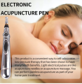 Electronic Acupuncture Pen, Electric Meridians Laser Acupuncture Machine Magnet Therapy Instrument Meridian Relief Pain Tools (MASSAGER PEN W-912 OF THREE ATTACHMENT). 
