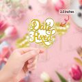 Pack of 12 Date Fixed cupcake Mithai Toppers 2.5 inches Best for Engagement & Wedding party Celebration Toppers. 