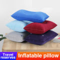 Outdoor Inflatable Nap Pillow Inflatable Back Pad PVC Flocking Throw Pillow Travel Pillow Camping Pillow. 